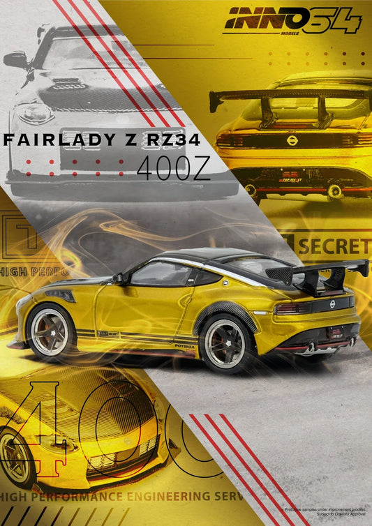 Top Secret Nissan Fairlady Z (RX34) Gold – Inno64