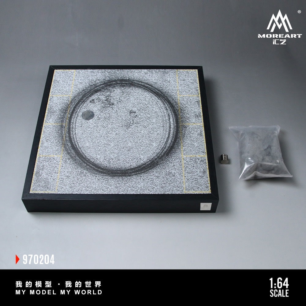 PRE-ORDER) Car Drift Turntable Scene Model 01 - MoreArt1:64
