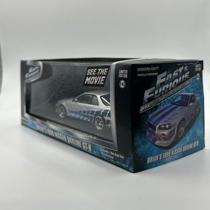 Brian’s 1999 Nissan Skyline GT-R FAST & FURIOUS LIMITED EDITION 1:43 Scale GREENLIGHT Hollywood