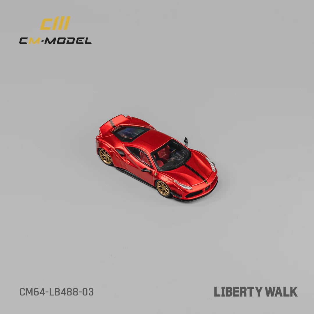 LBWK 488 WIDEBODY METALLIC RED - CM MODEL 1:64