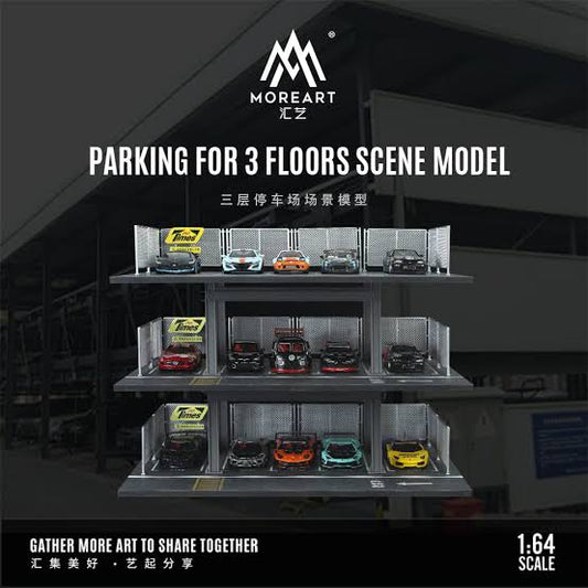 3 Level Carpark Diorama - MOREARTS 1:64