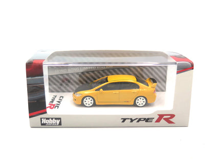 HONDA CIVIC TYPE R (FD2) YELLOW HK LIMITED EDITION - HOBBY JAPAN 1/64