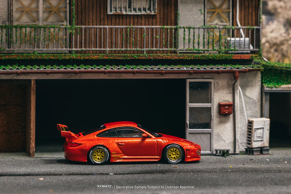Porsche 997 Red Metallic - Old & New ROAD64 Tarmac Works 1/64