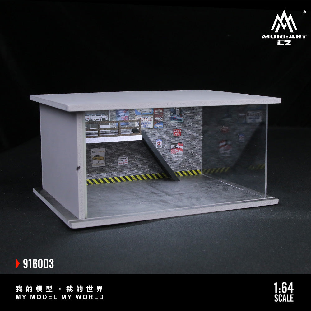 Car Repair Factory Model B Lighting Version MoreArt 1:64