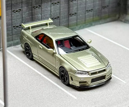 NISSAN SKYLINE NISMO GT-R R34 Z-TUNE - MILLENNIUM JADE Motorhelix 1:64