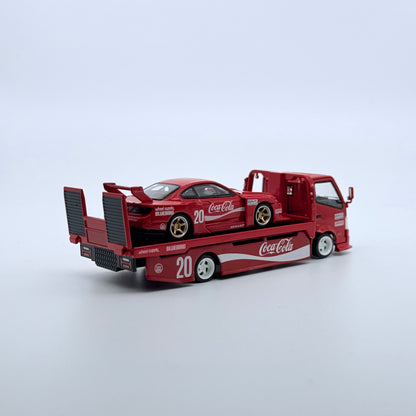 Nissan S15 LBWK & Transport Trailer Coca Cola Set - *LIMITED TO 999pcs*
