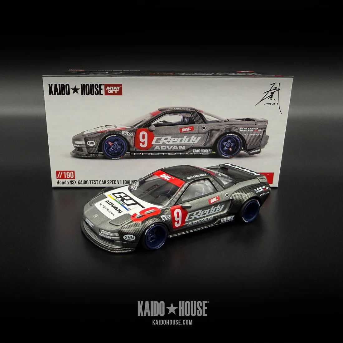 Honda NSX Kaido Test Car Spec V1 (DAI NSX) - Kaido House MiniGT