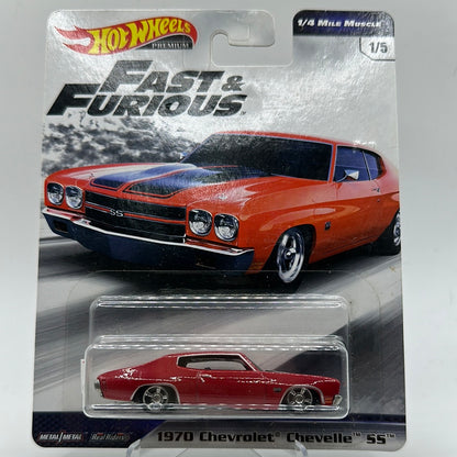 1970 Chevrolet Chevelle SS Fast & Furious (1/4 Mile Muscle) 1/5 Hotwheels Premium 1:64