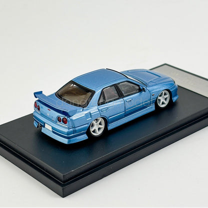 Nissan Skyline GTR ER34 (Ice Blue) 25GT AIT URAS - Mortal 1:64 *Limited to 499pcs*