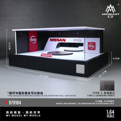 Nissan Rotating Booth Exhibition Hall - MoreArt 1/64 Scale