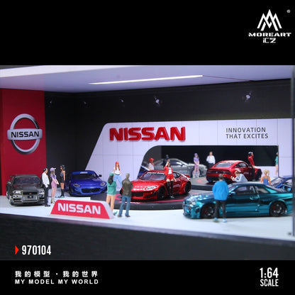 Nissan Rotating Booth Exhibition Hall - MoreArt 1/64 Scale