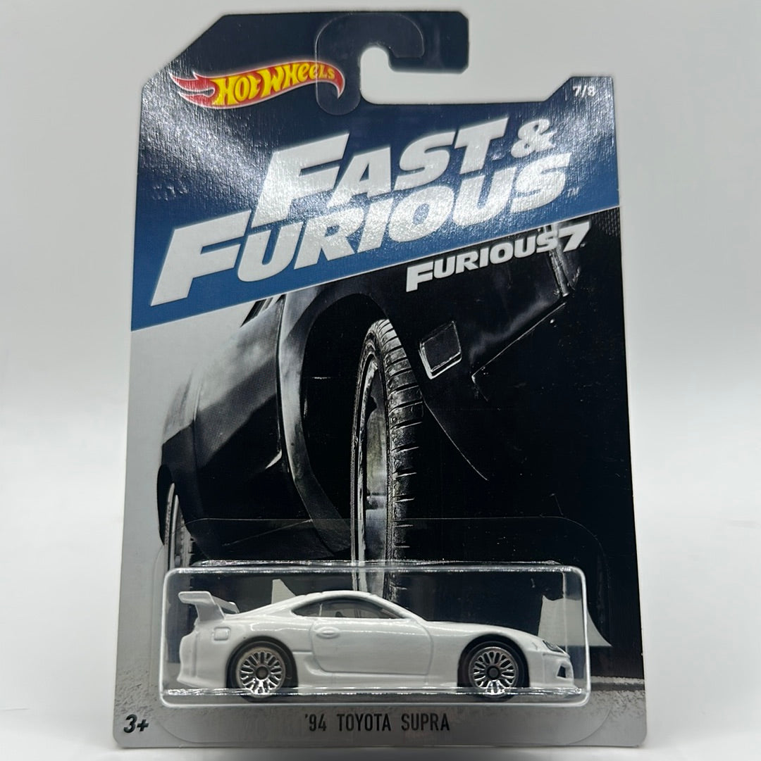 ‘94 Toyota Supra White - FAST & FURIOUS 7/8 Hotwheels Mainline Furious 7