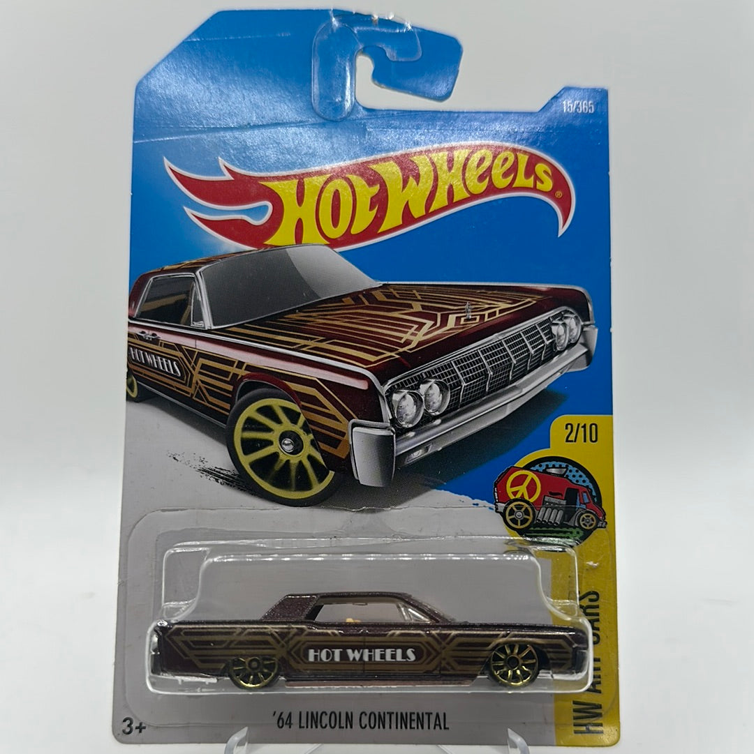 ‘64 Lincoln Continental - HW Art Cars 2/10 Hotwheels Mainline 15/365 *DAMAGED J-Hook*