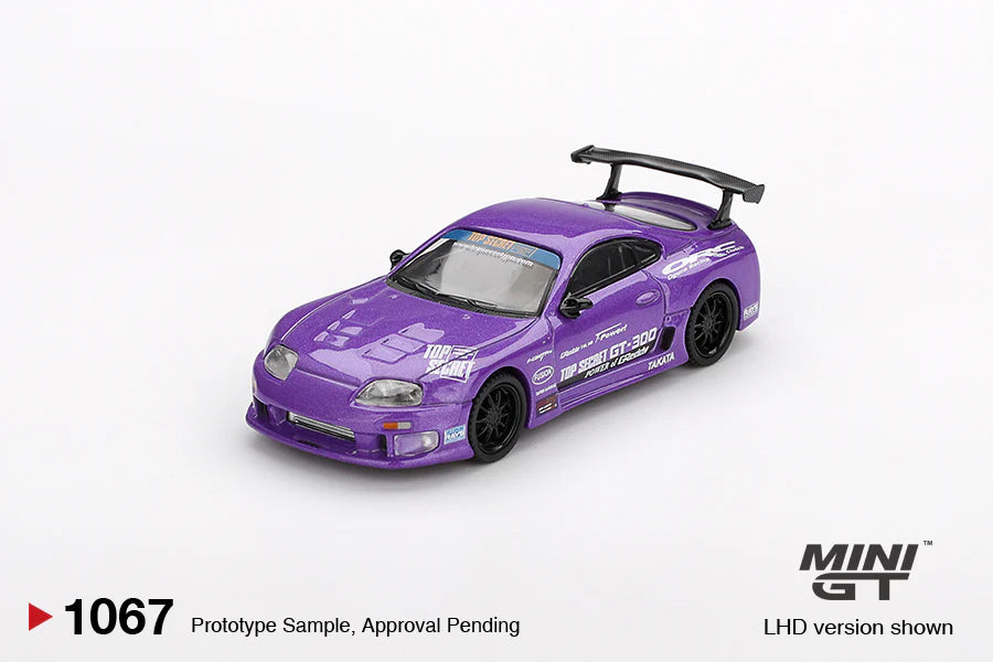 TOYOTA SUPRA (A80) TOP SECRET GT-300 (PURPLE) MINI GT 1:64
