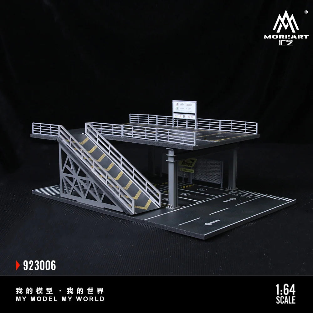 STEEL STRUCTURE PLATFORM PARKING SCENE (2 VERSIONS) MOREART 1:64