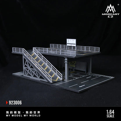 STEEL STRUCTURE PLATFORM PARKING SCENE (2 VERSIONS) MOREART 1:64