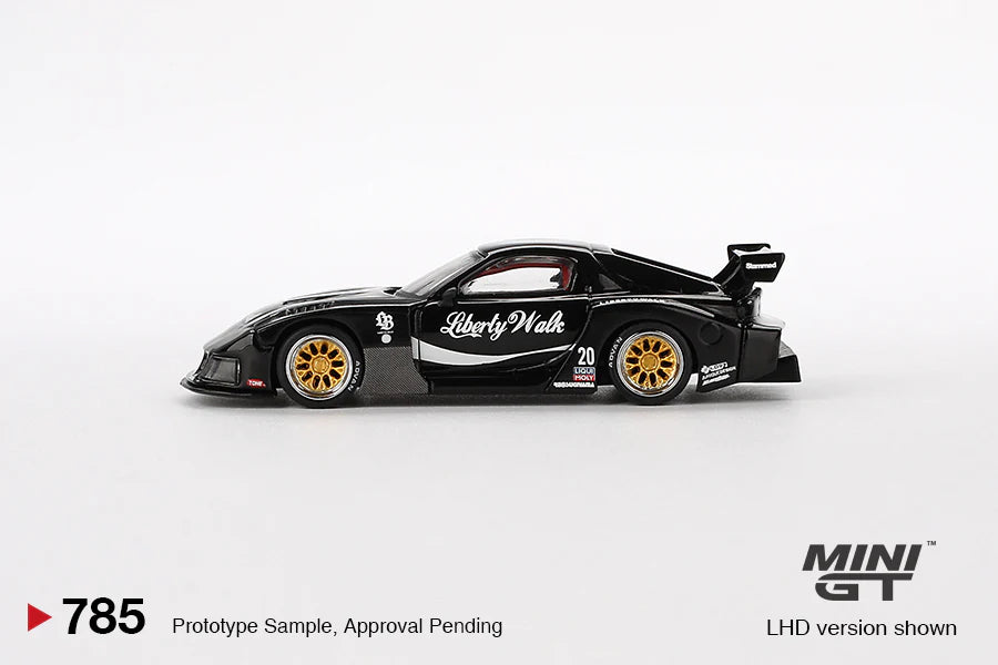 MAZDA RX-7 LB-SUPER SILHOUETTE LIBERTY WALK BLACK MINI GT