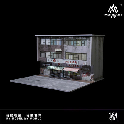 Hong Kong Street View Series
01 Lighting Version Scene w/ LED Lights - MoreArt 1:64