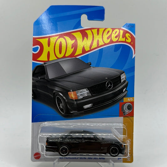 ‘89 Mercedes-Benz 560 SEC AMG HW Turbo 4/5 Hotwheels 150/250 Mainline 1:64