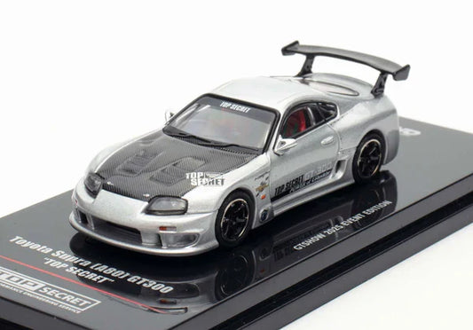 TOYOTA SUPRA (A80) TOP SECRET (SILVER) INNO64 GTSHOW 2025 EVENT EDITION 1:64