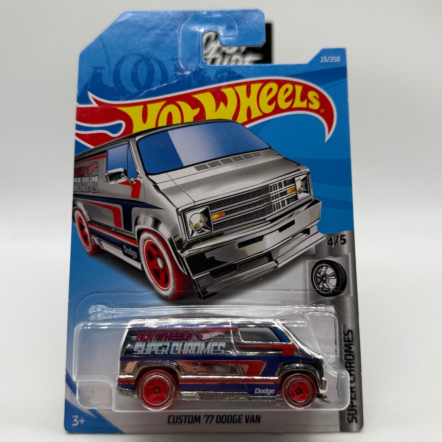 Custom ‘77 Dodge Van - SUPER CHROMES 4/5 Hotwheels Mainline 23/250 2017 Release