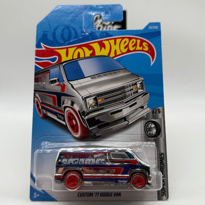 Custom ‘77 Dodge Van - SUPER CHROMES 4/5 Hotwheels Mainline 23/250 2017 Release