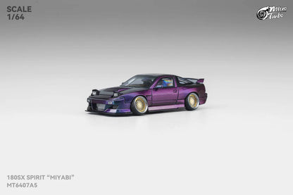 Custom Rocket Bunny Nissan 180SX - Purple GMHS Special Edition Micro Turbo 1:64