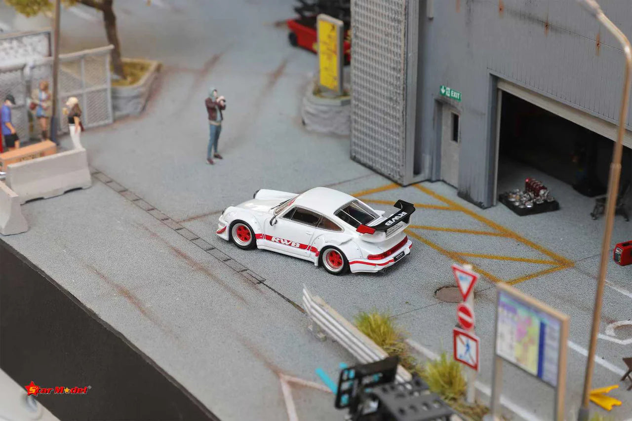 Porsche RWB964 GT Wing Red - Star Model 1:64