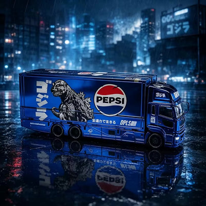 (PRE-ORDER) 2026 Hong Kong Car Show Limited Edition Pepsi-Cola X Godzilla Electroplated Paint GCD MODELS