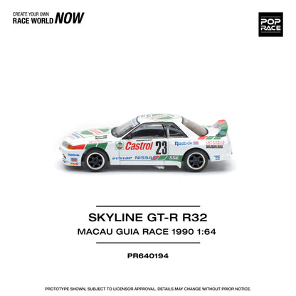 Nissan Skyline GT-R R32 Macau Guia Race 1990 Winner - POP RACE 1:64