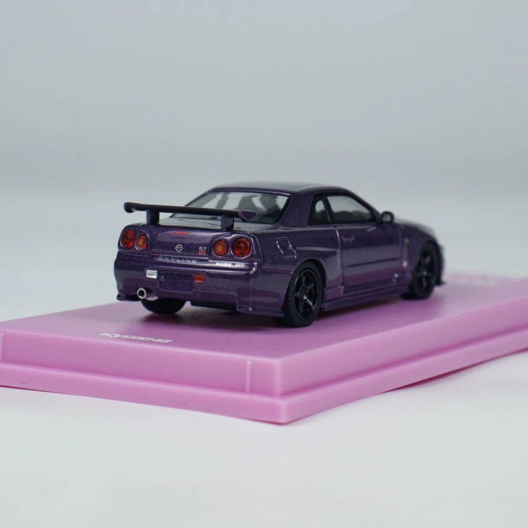 NISMO R34 GT-R Z-TUNE PURPLE MOTN BEIJING HOBBY EXPO CHINA 2025 EXCLUSIVE - KYOSHO 1/64