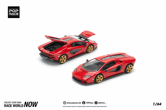 LAMBORGHINI COUNTACH LPI-800 ROSSO RED POP RACE