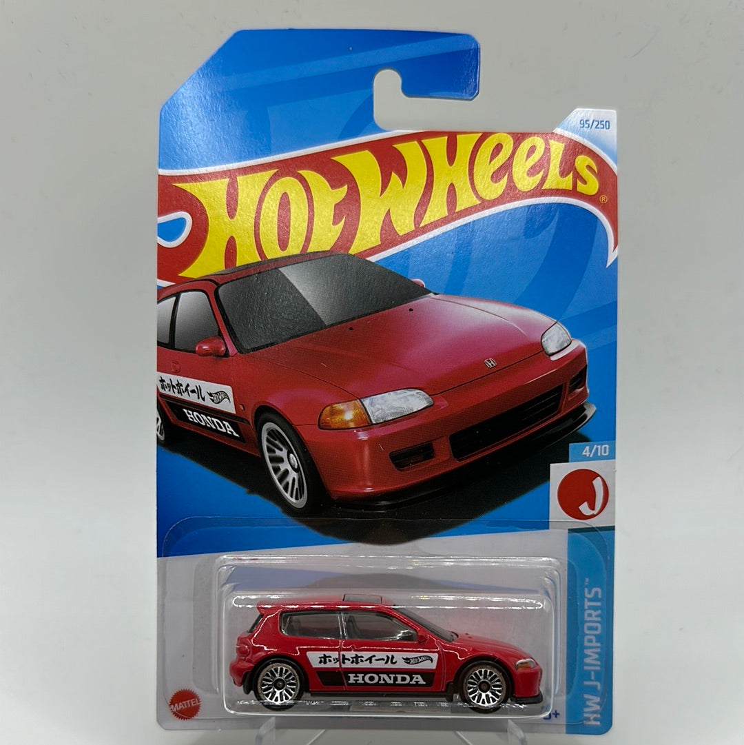 ‘92 Honda Civic EG HW J-Imports 4/10 Hotwheels Mainline 95/250