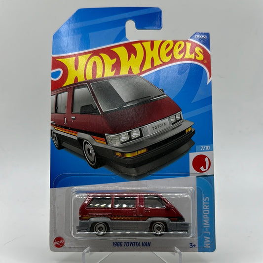 1986 Toyota van HW J-imports 7/10 Hotwheels 173/250 Mainline 1:64