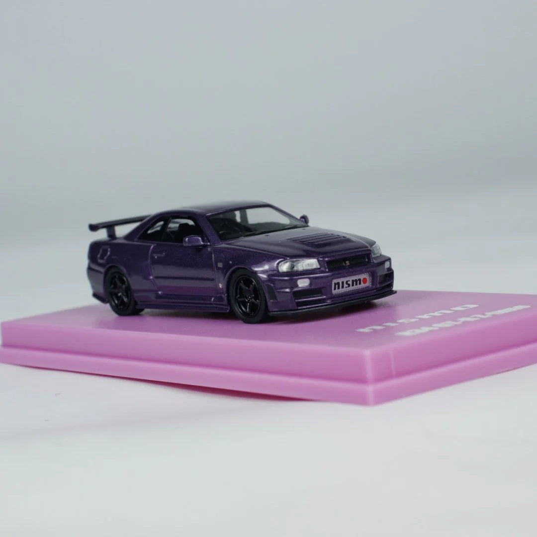NISMO R34 GT-R Z-TUNE PURPLE MOTN BEIJING HOBBY EXPO CHINA 2025 EXCLUSIVE - KYOSHO 1/64