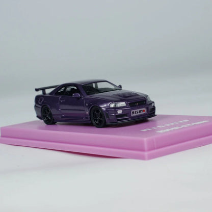 NISMO R34 GT-R Z-TUNE PURPLE MOTN BEIJING HOBBY EXPO CHINA 2025 EXCLUSIVE - KYOSHO 1/64