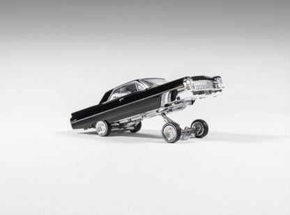 1964 Cadillac Coupe Deville Black - LOWRIDER (Posable) 97m 1:64