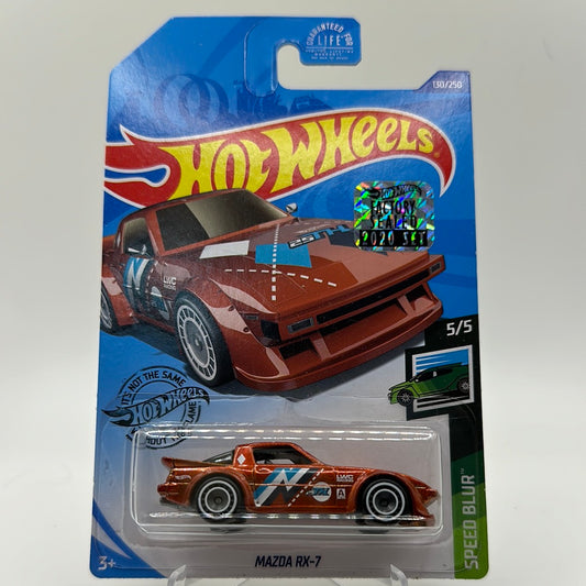 Mazda RX-7 *STH* Super Treasure Hunt Speed Blur 5/5 Hotwheels 130/250 Mainline 1:64