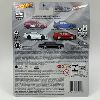 Hello Kitty Honda Civic EG Modern Classics 1/5 Hotwheels Premium 1:64