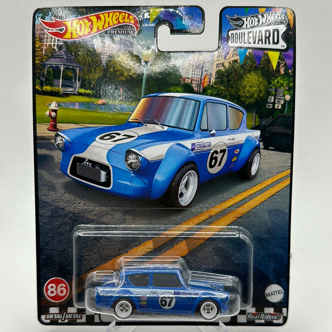 ‘67 Ford Anglia Racer Boulevard #86 Hotwheels Premium