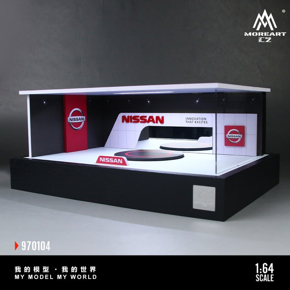 Nissan Rotating Booth Exhibition Hall - MoreArt 1/64 Scale