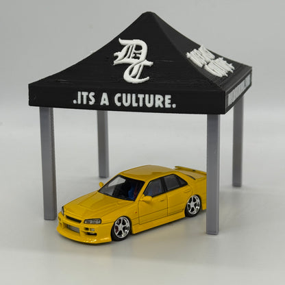 Diecast Culture Tent 1:64 Scale (3D Printed) *Cars not included*