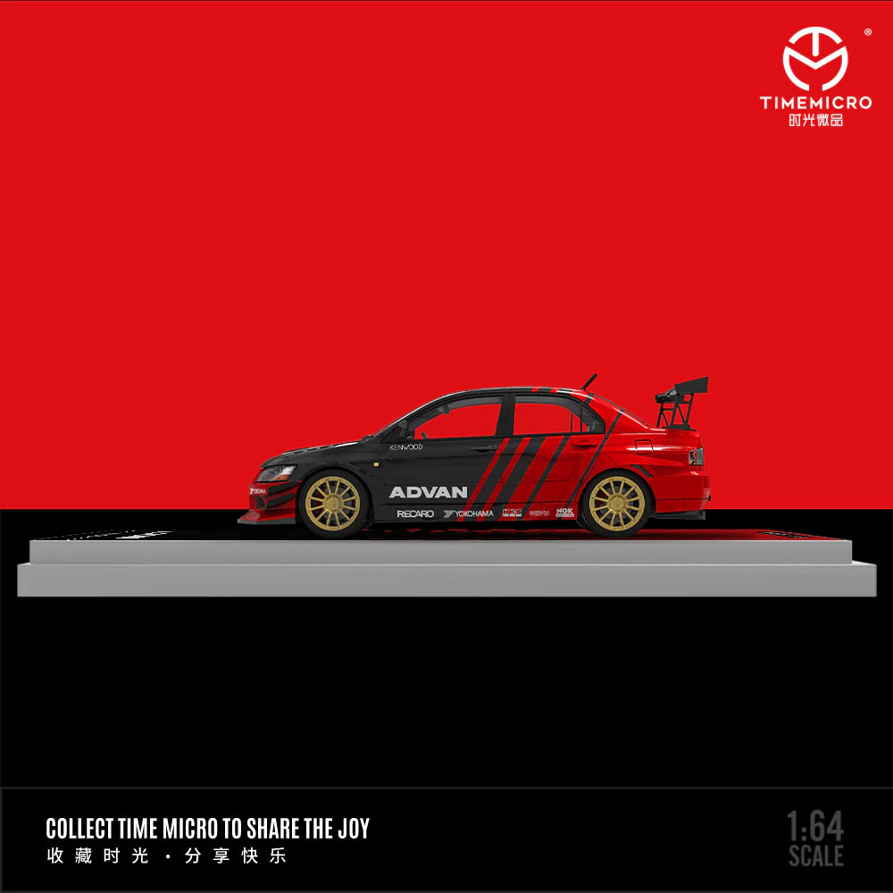 MITSUBISHI EVOLUTION IX ADVAN LIVERY - TIME MICRO 1:64 Limited to 999pcs