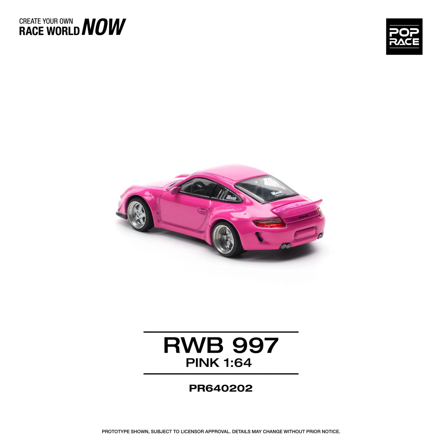 Porsche RWB 997 Pink POP RACE 1:64