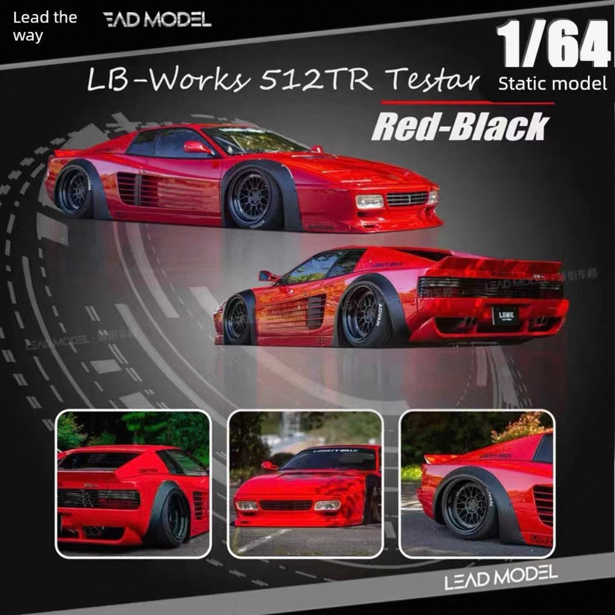 Ferrari LBWK LB-Works 512TR Testarossa - Lead model 1:64