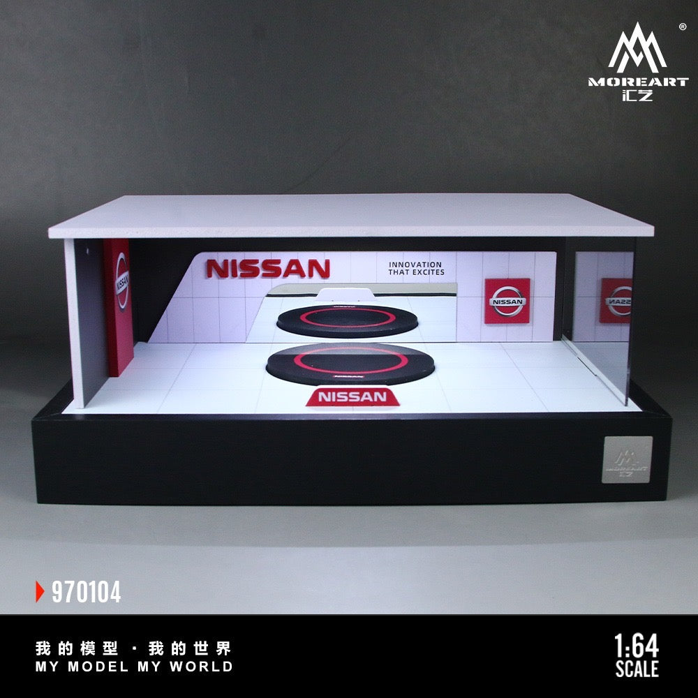 Nissan Rotating Booth Exhibition Hall - MoreArt 1/64 Scale