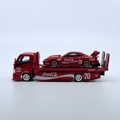 Nissan S15 LBWK & Transport Trailer Coca Cola Set - *LIMITED TO 999pcs*