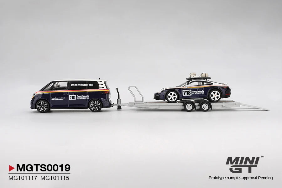 PORSCHE 911 DAKAR #718 (ROUGHROADS / VOLKSWAGEN ID SET) - MINI GT MGTS0019