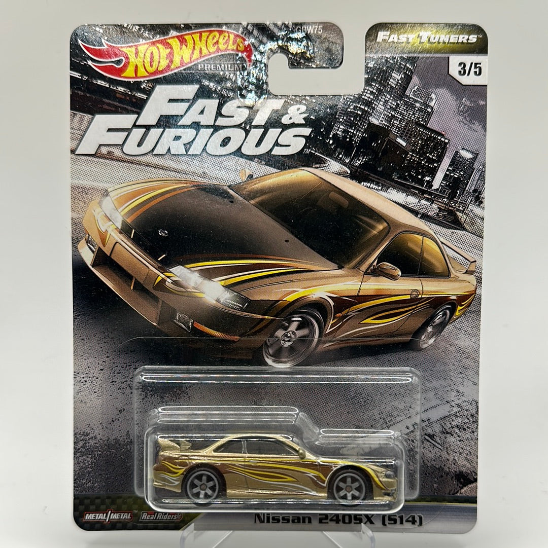 Nissan 240SX (S14) Fast Tuners 3/5 Hotwheels Premium Fast & Furious ...