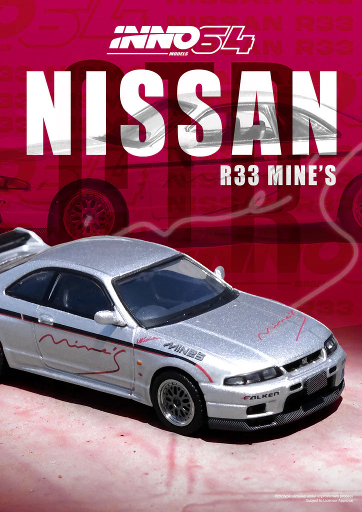 NISSAN SKYLINE GT-R (R33) TUNED BY MINE'S (SILVER) INNO64